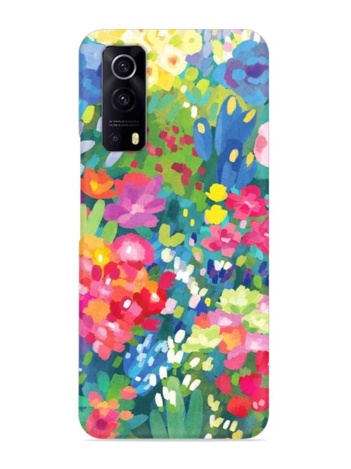 Watercolor Flower Art Snap Case for Iqoo Z3 (5G) Zapvi