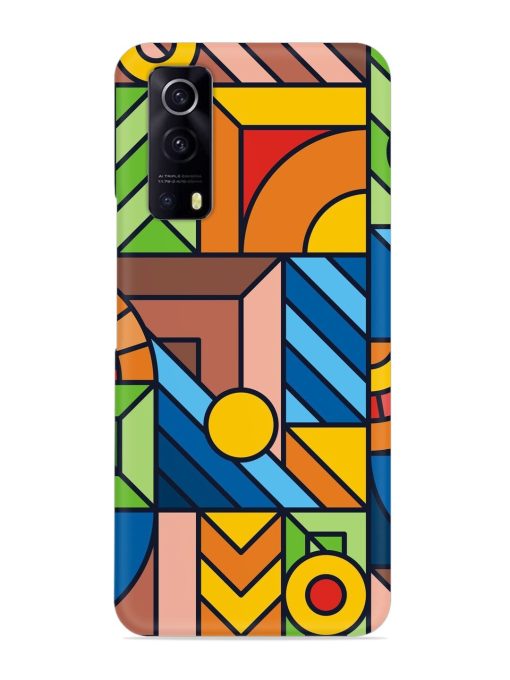 Colorful Geometric Snap Case for Iqoo Z3 (5G)