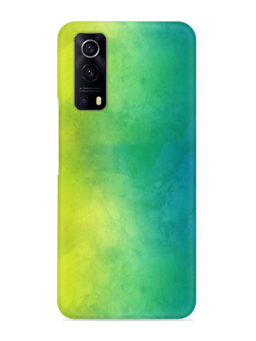 Yellow Green Gradient Snap Case for Iqoo Z3 (5G) Zapvi