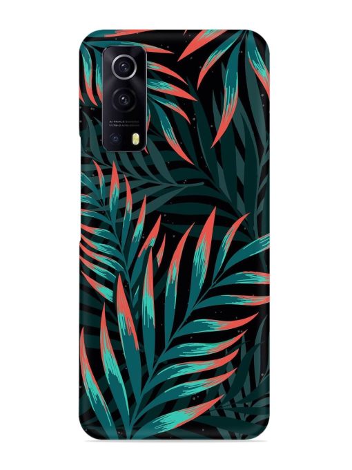 Green Leaf Art Snap Case for Iqoo Z3 (5G) Zapvi