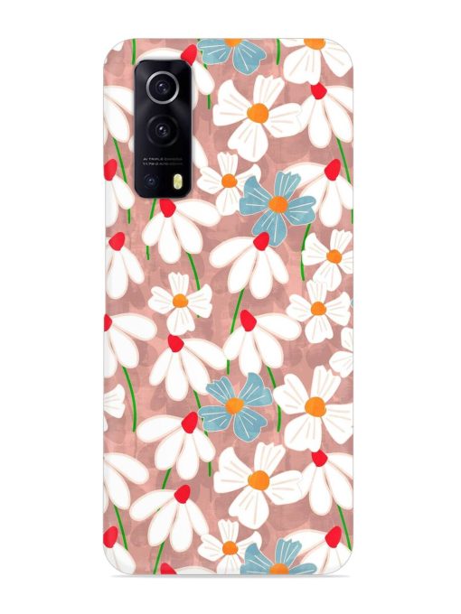 Abstract Petal Flowers Snap Case for Iqoo Z3 (5G) Zapvi