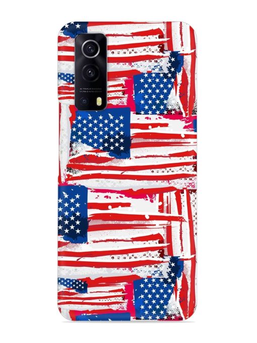 Usa Flag Seamless Snap Case for Iqoo Z3 (5G) Zapvi