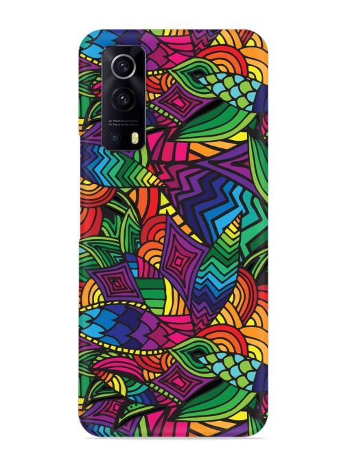 Abstract Multicolor Seamless Snap Case for Iqoo Z3 (5G) Zapvi