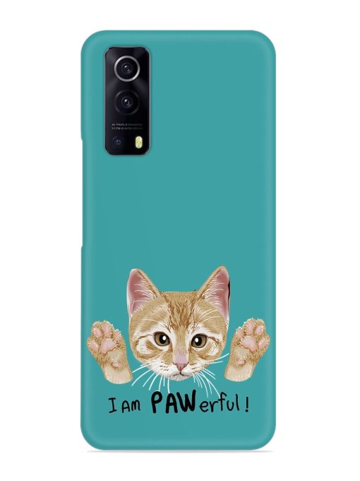 Typography Slogan Cat Snap Case for Iqoo Z3 (5G) Zapvi