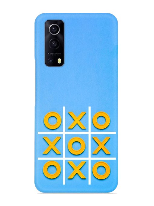 Yellow Plastic Crosses Snap Case for Iqoo Z3 (5G) Zapvi