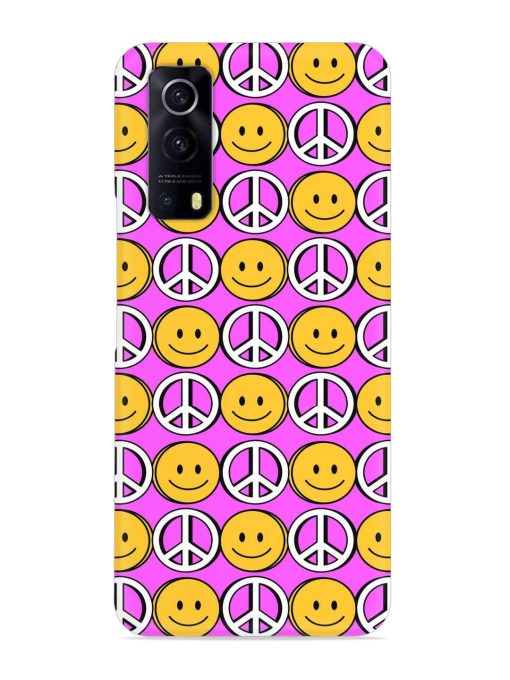 Smiley Face Peace Snap Case for Iqoo Z3 (5G) Zapvi