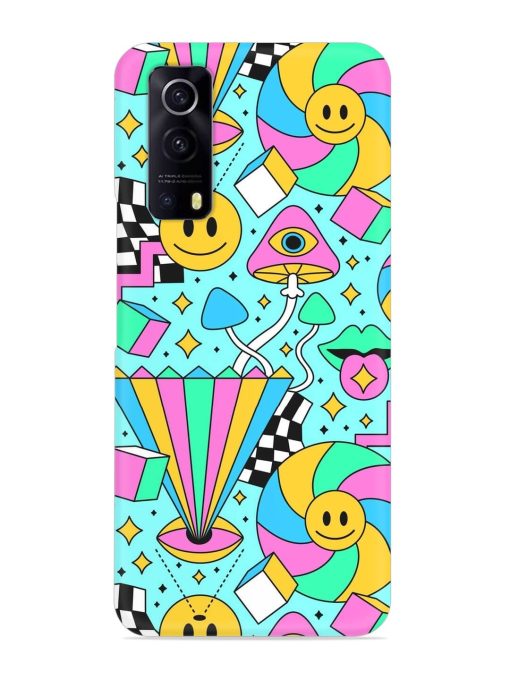 Trippy Rainbow 60S Snap Case for Iqoo Z3 (5G) Zapvi