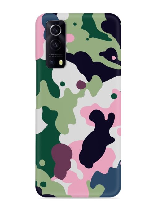 Seamless Funky Camouflage Snap Case for Iqoo Z3 (5G) Zapvi