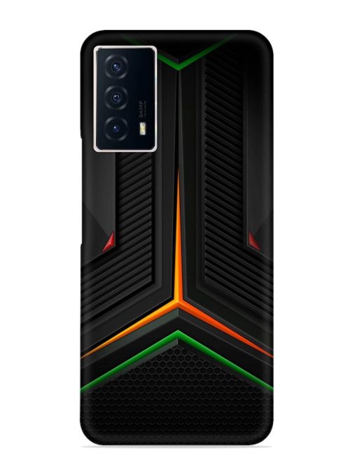 Orange Triangle Light Snap Case for Iqoo Z5 (5G) Zapvi