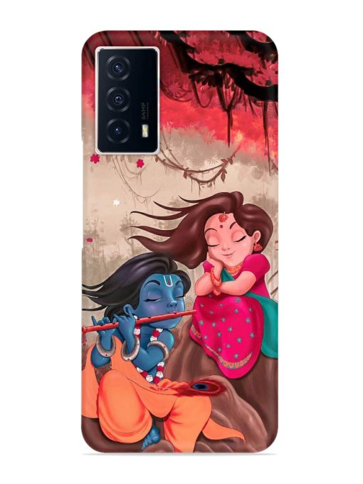 Radhe Krishna Water Art Snap Case for Iqoo Z5 (5G) Zapvi