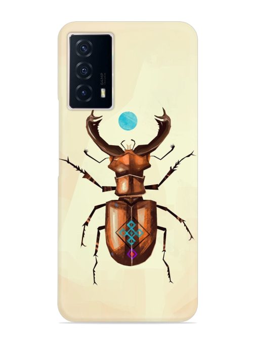 Stag Beetle Vector Snap Case for Iqoo Z5 (5G) Zapvi