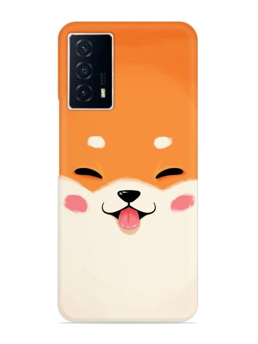 Cute Dog Face Vector Snap Case for Iqoo Z5 (5G) Zapvi