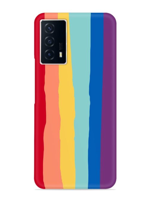 Rainbow Genuine Liquid Snap Case for Iqoo Z5 (5G)