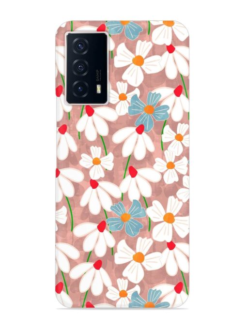 Abstract Petal Flowers Snap Case for Iqoo Z5 (5G)