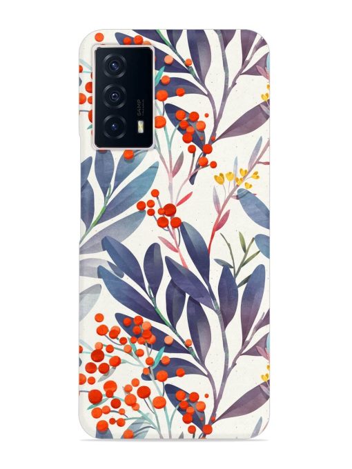 Seamless Floral Pattern Snap Case for Iqoo Z5 (5G) Zapvi