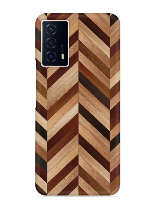 Seamless Wood Parquet Snap Case for Iqoo Z5 (5G) Zapvi