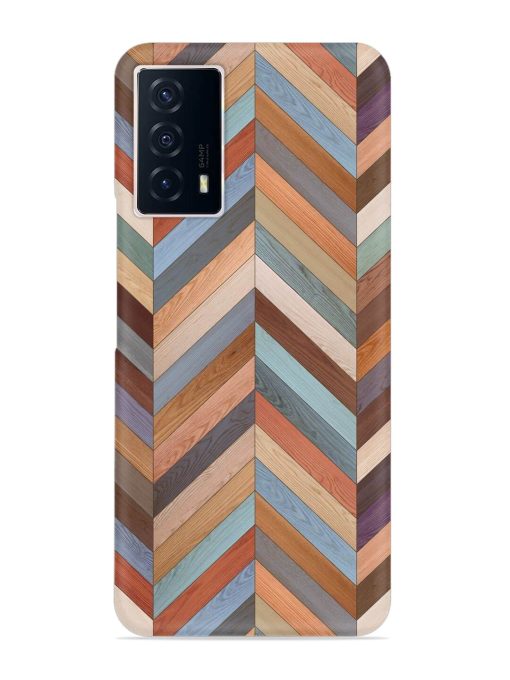 Seamless Wood Parquet Snap Case for Iqoo Z5 (5G) Zapvi