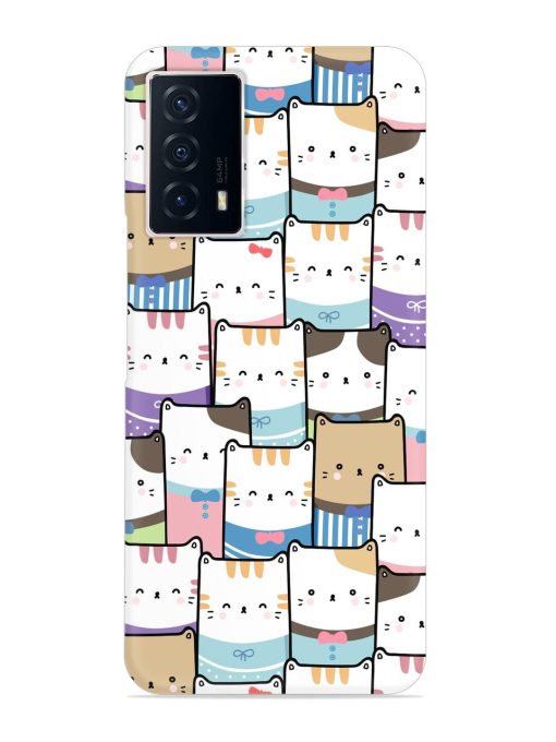 Cute Adorable Cat Snap Case for Iqoo Z5 (5G)