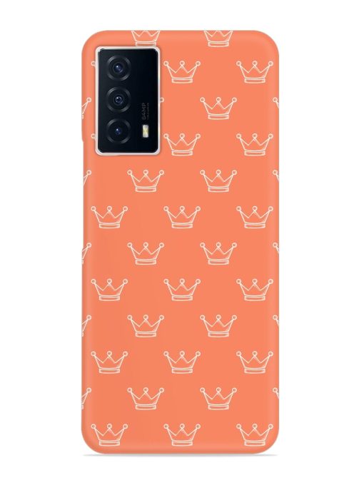 Hand Drawn Crown Snap Case for Iqoo Z5 (5G)