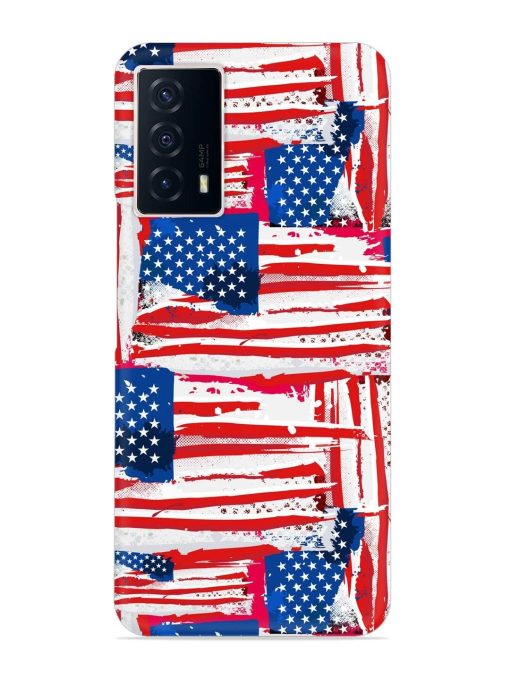 Usa Flag Seamless Snap Case for Iqoo Z5 (5G) Zapvi