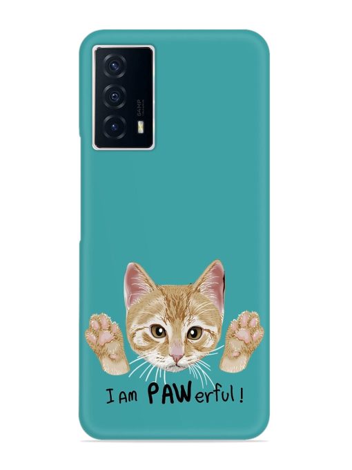 Typography Slogan Cat Snap Case for Iqoo Z5 (5G) Zapvi