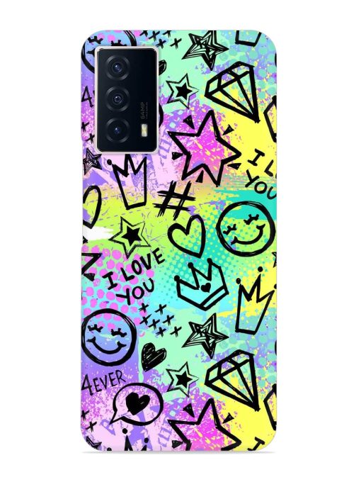 Bright Seamless Pattern Snap Case for Iqoo Z5 (5G)