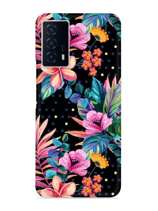 Seamless Floral Pattern Snap Case for Iqoo Z5 (5G)