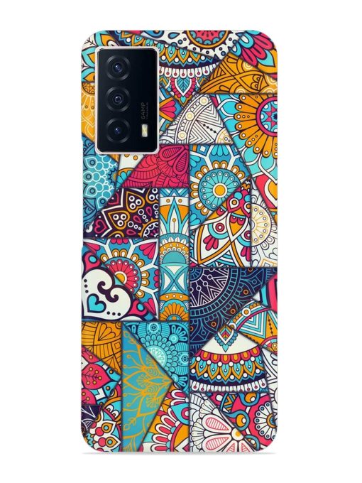 Patchwork Pattern Vintage Snap Case for Iqoo Z5 (5G) Zapvi