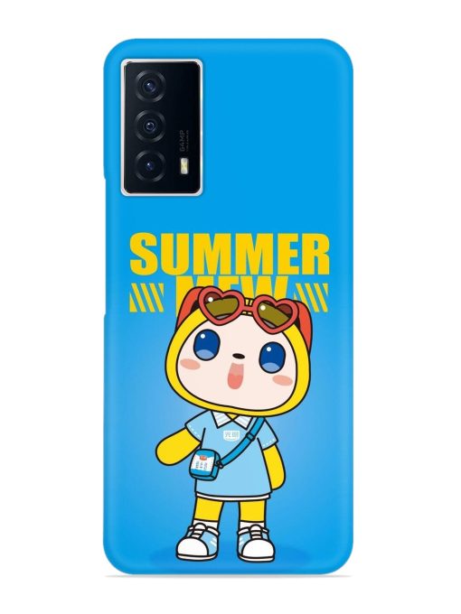 Summer Mew Cartoon Snap Case for Iqoo Z5 (5G) Zapvi