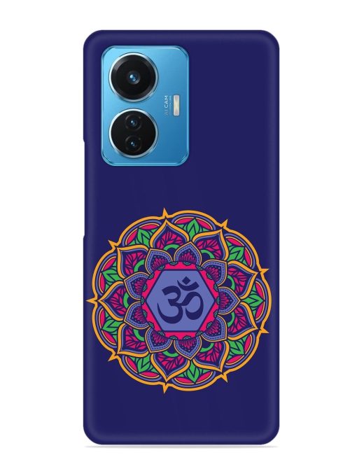 Om Mandala Art Blue Snap Case for Iqoo Z6 (44W) Zapvi