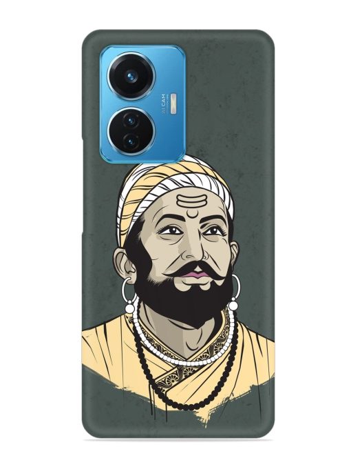 Shivaji Maharaj Vector Art Snap Case for Iqoo Z6 (44W) Zapvi