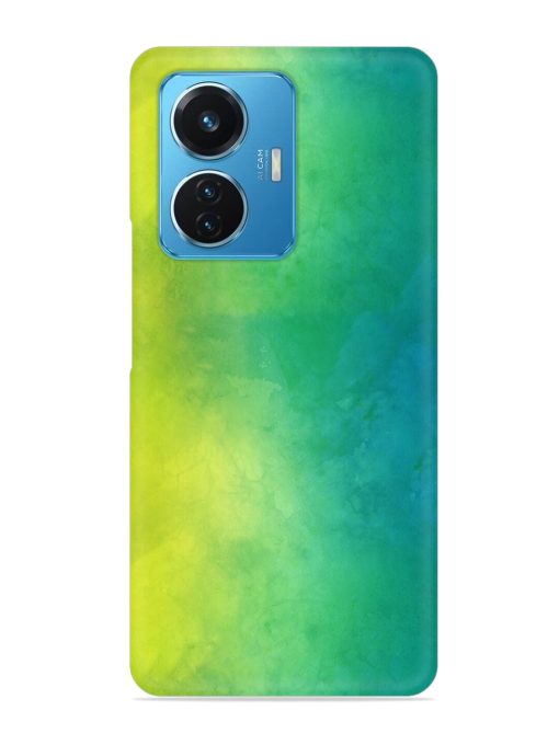 Yellow Green Gradient Snap Case for Iqoo Z6 (44W) Zapvi