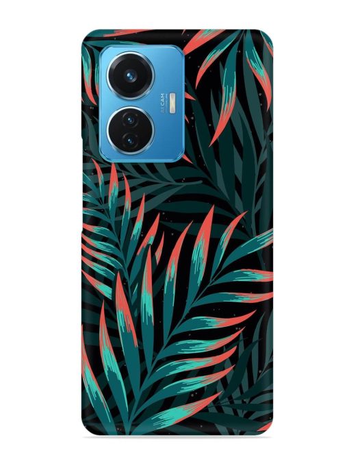 Green Leaf Art Snap Case for Iqoo Z6 (44W) Zapvi