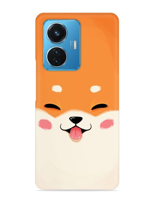 Happy Cat Art Snap Case for Iqoo Z6 (44W) Zapvi