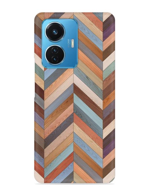 Seamless Wood Parquet Snap Case for Iqoo Z6 (44W) Zapvi