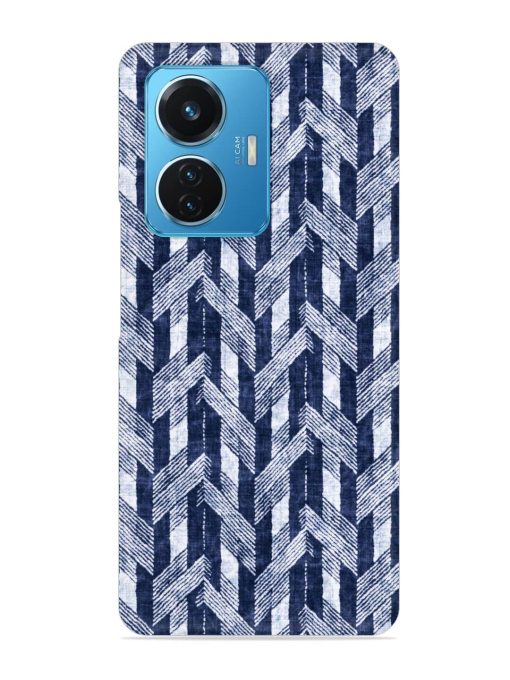 Abstract Herringbone Motif Snap Case for Iqoo Z6 (44W) Zapvi