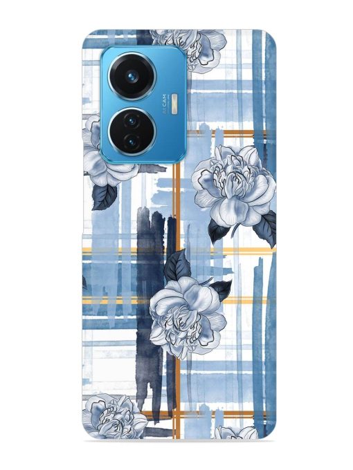 Watercolor Pattern Rose Snap Case for Iqoo Z6 (44W) Zapvi