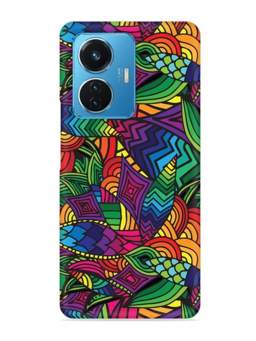 Abstract Multicolor Seamless Snap Case for Iqoo Z6 (44W)