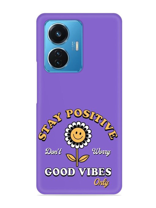 Retro Positive Flower Snap Case for Iqoo Z6 (44W)