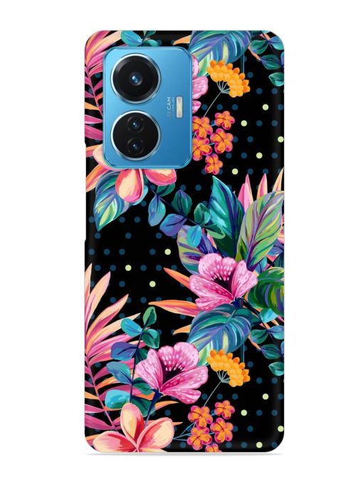 Seamless Floral Pattern Snap Case for Iqoo Z6 (44W) Zapvi