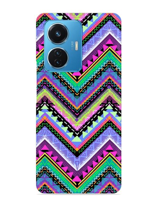 Tribal Aztec Print Snap Case for Iqoo Z6 (44W)