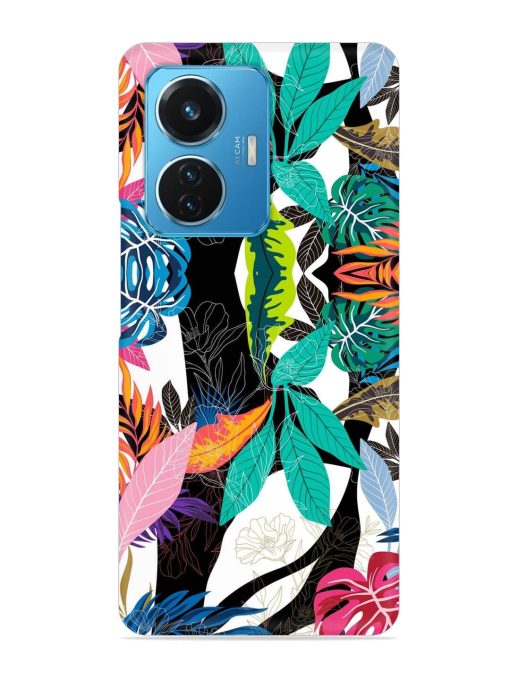 Floral Pattern Bright Snap Case for Iqoo Z6 (44W) Zapvi