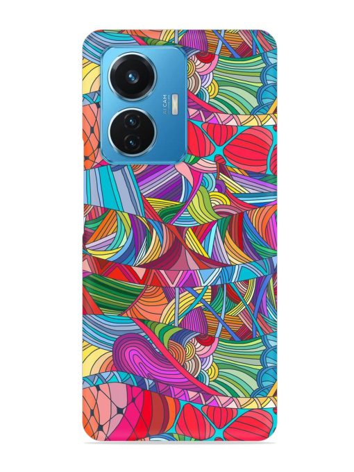 Seamless Patterns Hand Drawn Snap Case for Iqoo Z6 (44W) Zapvi