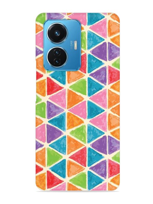 Seamless Colorful Isometric Snap Case for Iqoo Z6 (44W) Zapvi