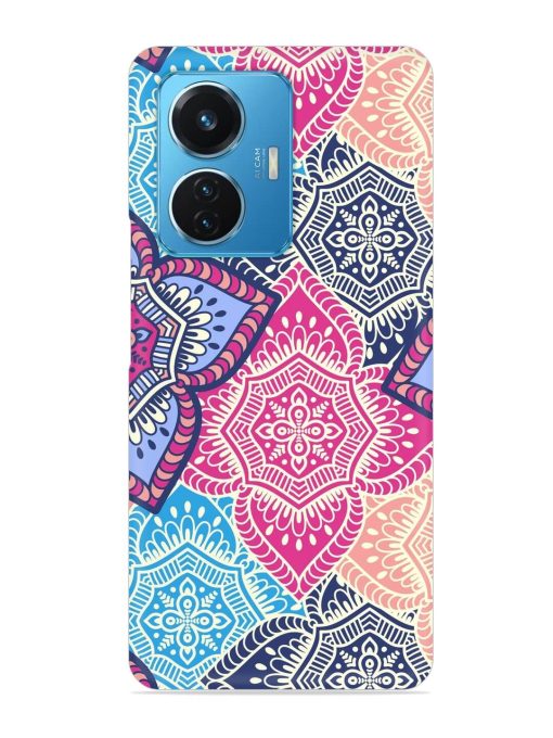 Ethnic Floral Seamless Snap Case for Iqoo Z6 (44W) Zapvi