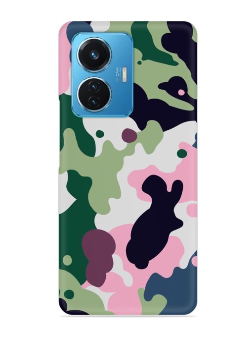 Seamless Funky Camouflage Snap Case for Iqoo Z6 (44W) Zapvi