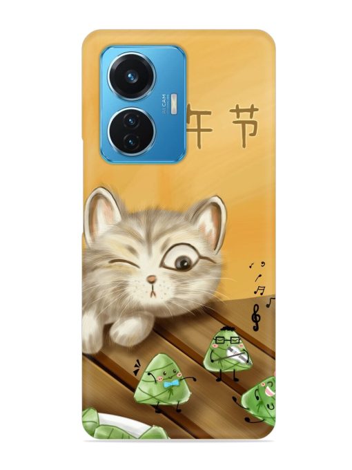 Cat Scorpion Dancing Snap Case for Iqoo Z6 (44W) Zapvi