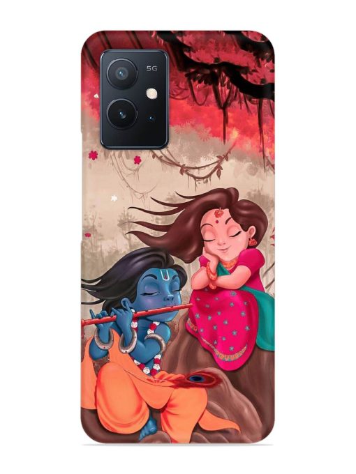 Radhe Krishna Water Art Snap Case for Iqoo Z6 (5G) Zapvi