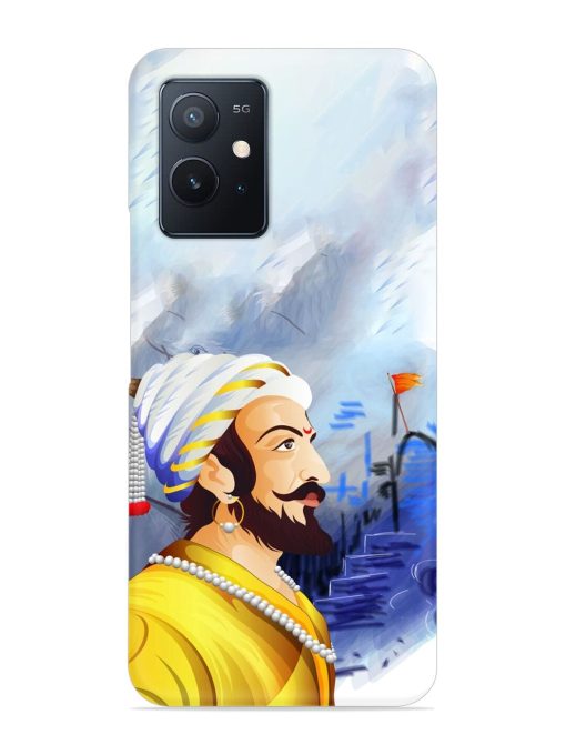 Shivaji Maharaj Color Paint Art Snap Case for Iqoo Z6 (5G) Zapvi