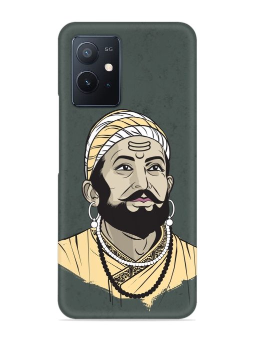 Shivaji Maharaj Vector Art Snap Case for Iqoo Z6 (5G) Zapvi